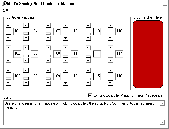 Matt's Shoddy Nord Controller Mapper