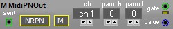 MidiPNOut - A MIDI Parameter Number output module