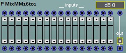 MixMM16to1 - 16 to 1 mixer with modulation