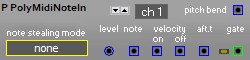 PolyMidiNoteIn - Polyphonic MIDI input module