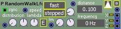 RandomWalkLfo - RandomWalkLfo module