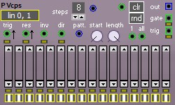 Vcps - A voltage controlled pattern sequencer